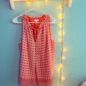 Max studio red, white and blue print blouse